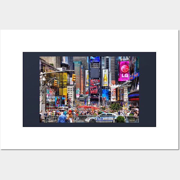 Busy Times Square New York City Wall Art by tommysphotos